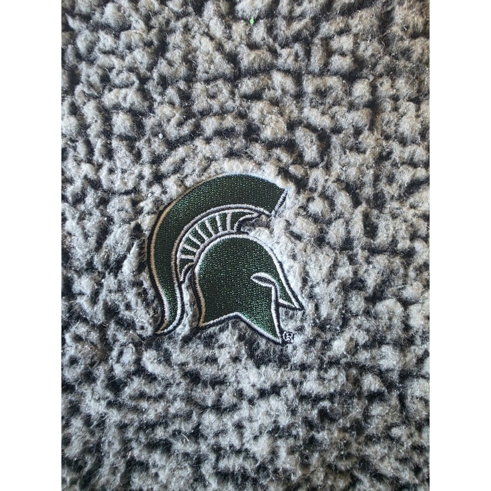 Top of the World Michigan State Spartans Sherpa Fleece Quarter Snap Pullover M - Picture 3 of 4